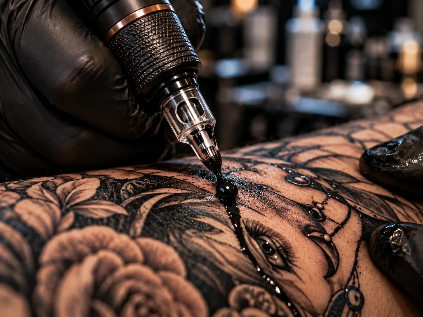 Feine Details des Tattoo-Motivs